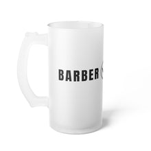 Barber Society Frosted Glass Beer Mug
